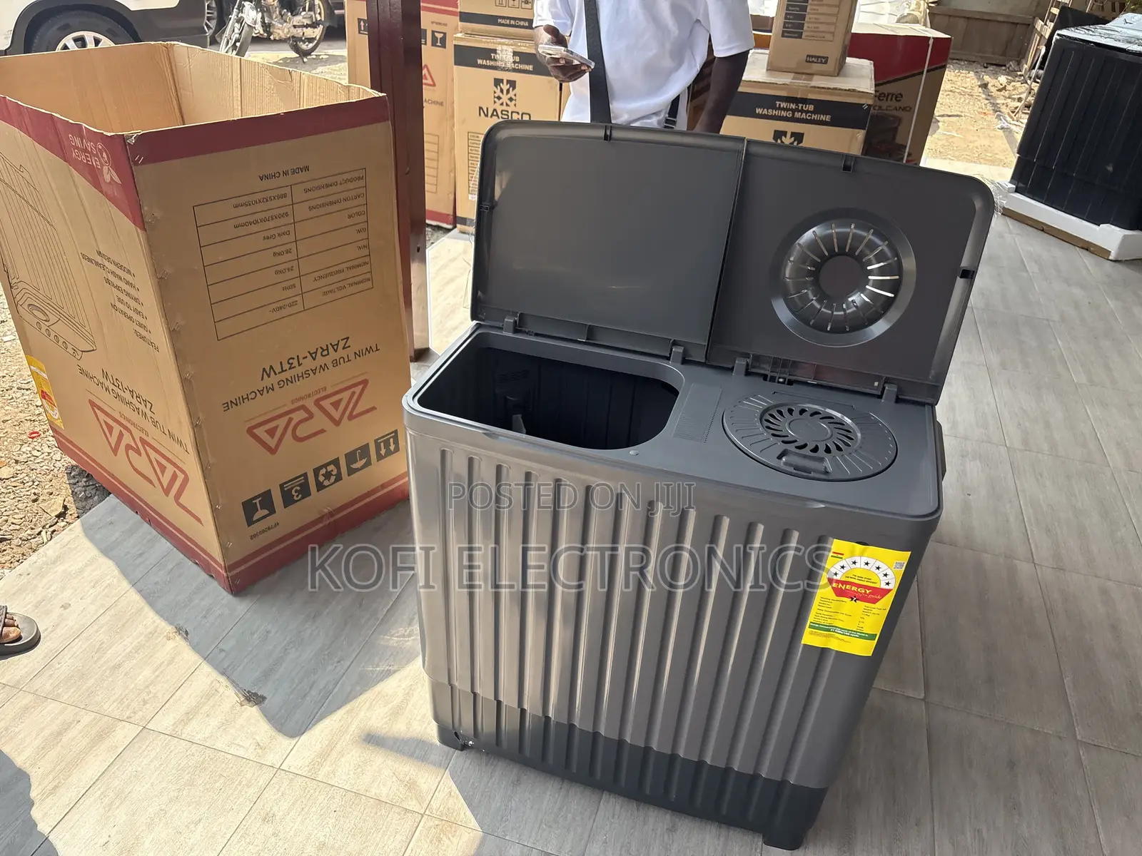 Reliable for All Laundry -Nasco 7kg Twin Tub Washing Machine