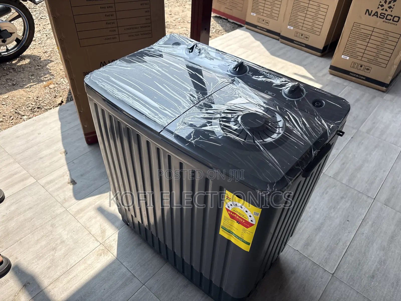 Low Water and Energy Consumption Nasco 11kg Twin Tub Washing Machine