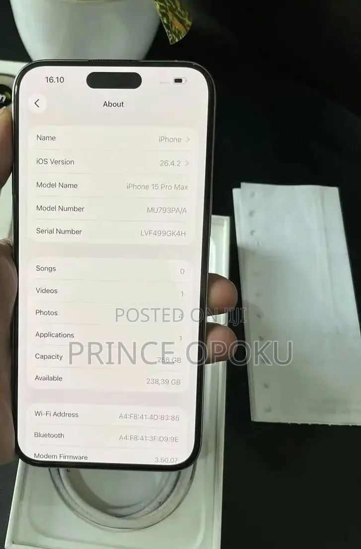 Apple iPhone 15 Pro Max 256 GB Gray