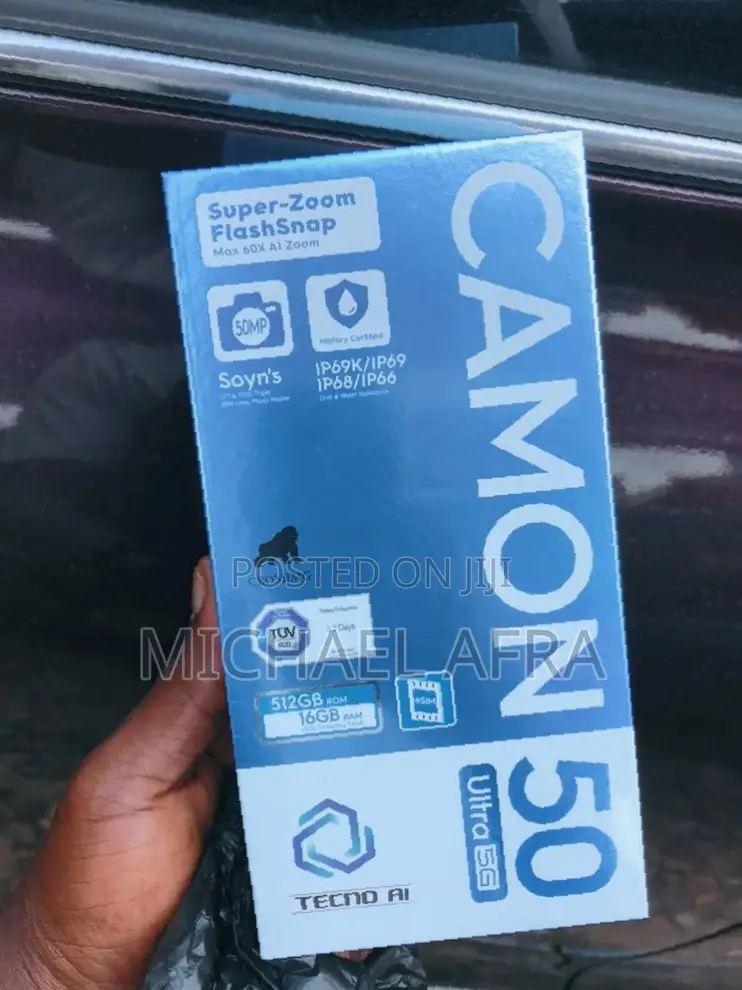 New Tecno Camon 50 Ultra 512 GB Black