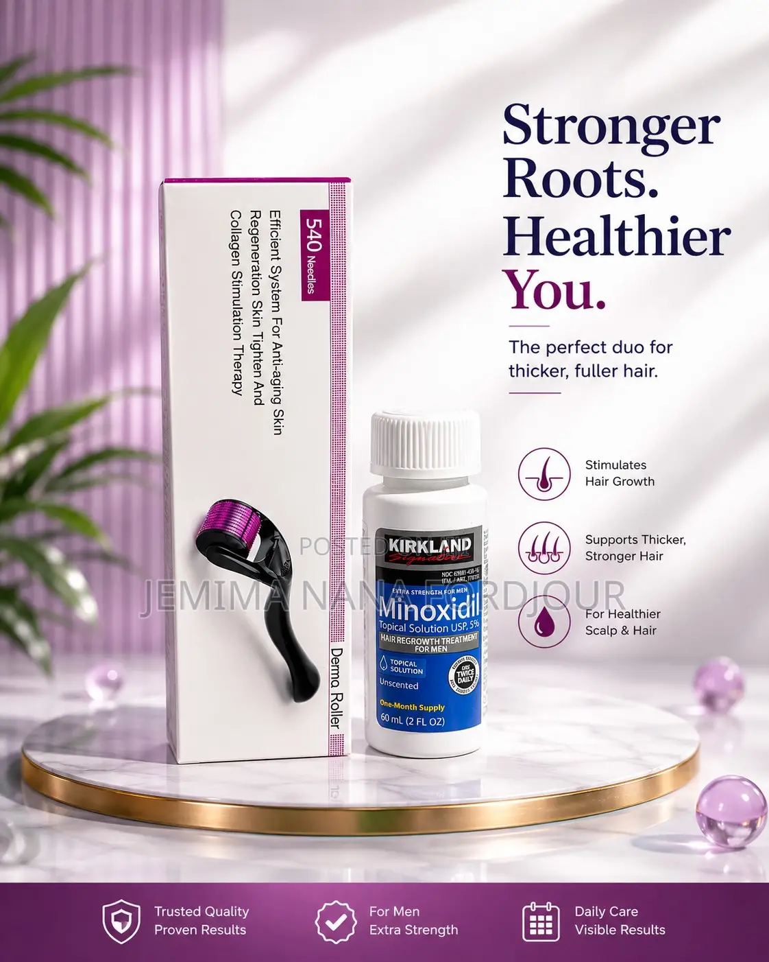 Kirkland Minoxidil Plus Derma Roller