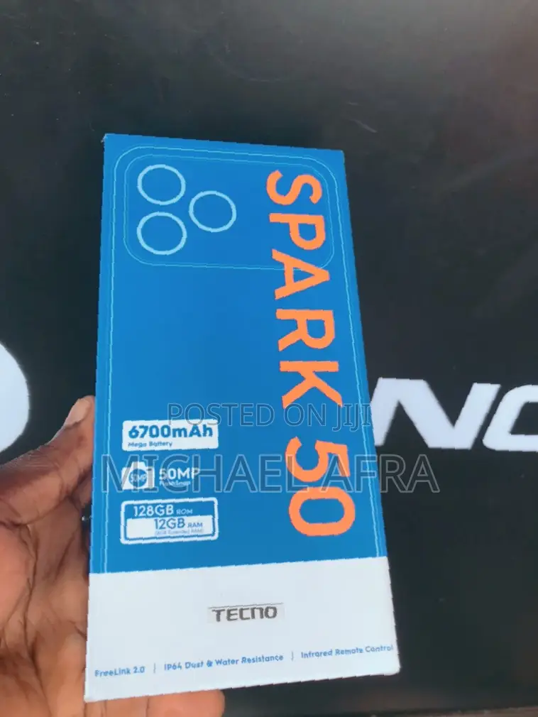 New Tecno Spark 50 128 GB Black