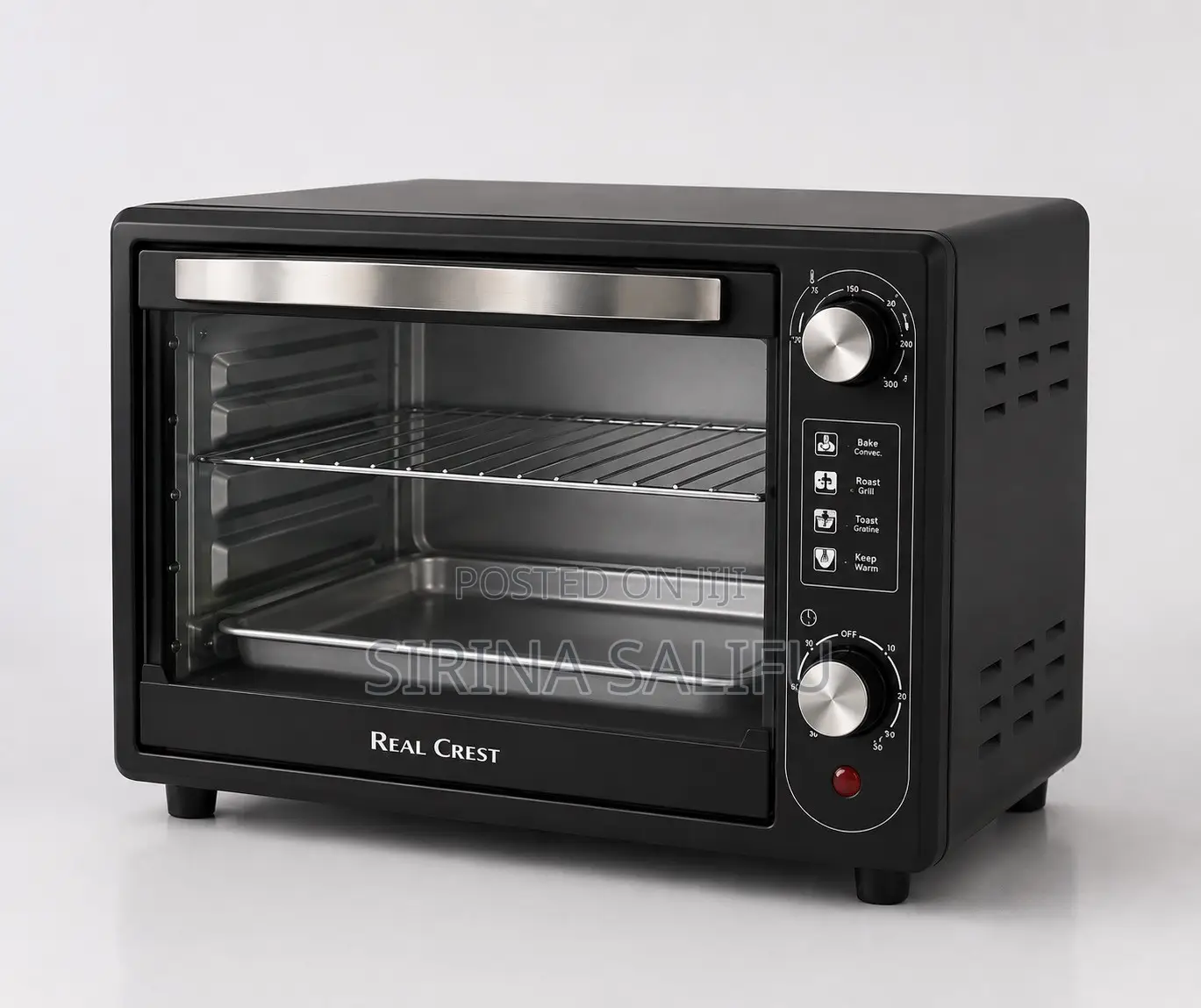Real Crest Electric Oven | Bake, Roast, Grill, Toast Keep Warm
