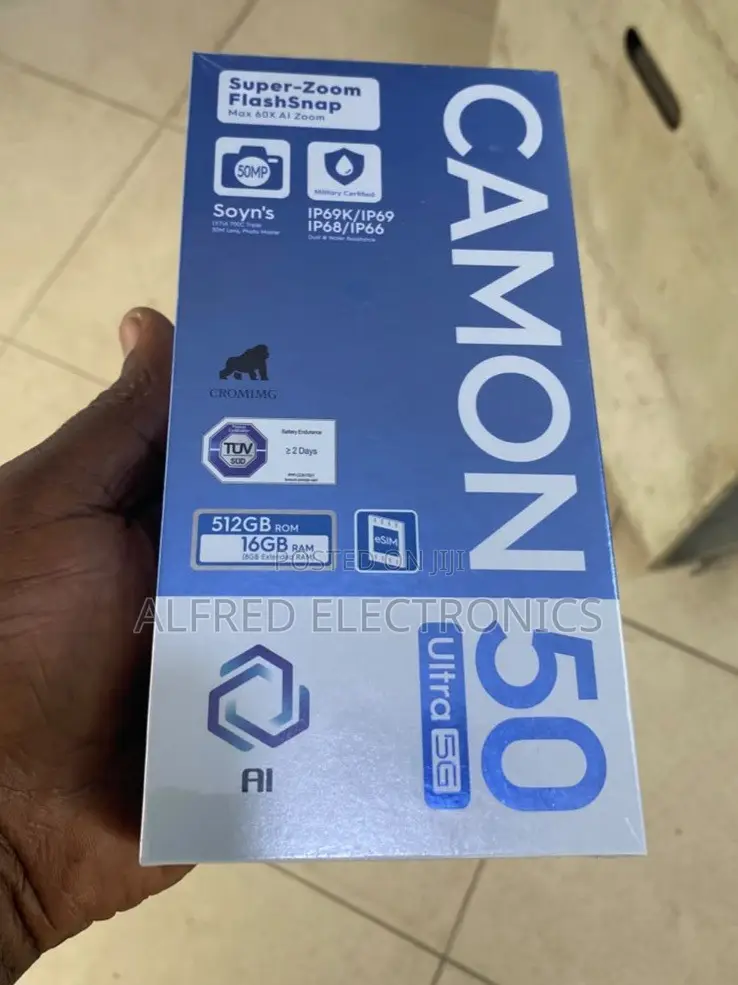 New Tecno Camon 50 Ultra 512 GB Black