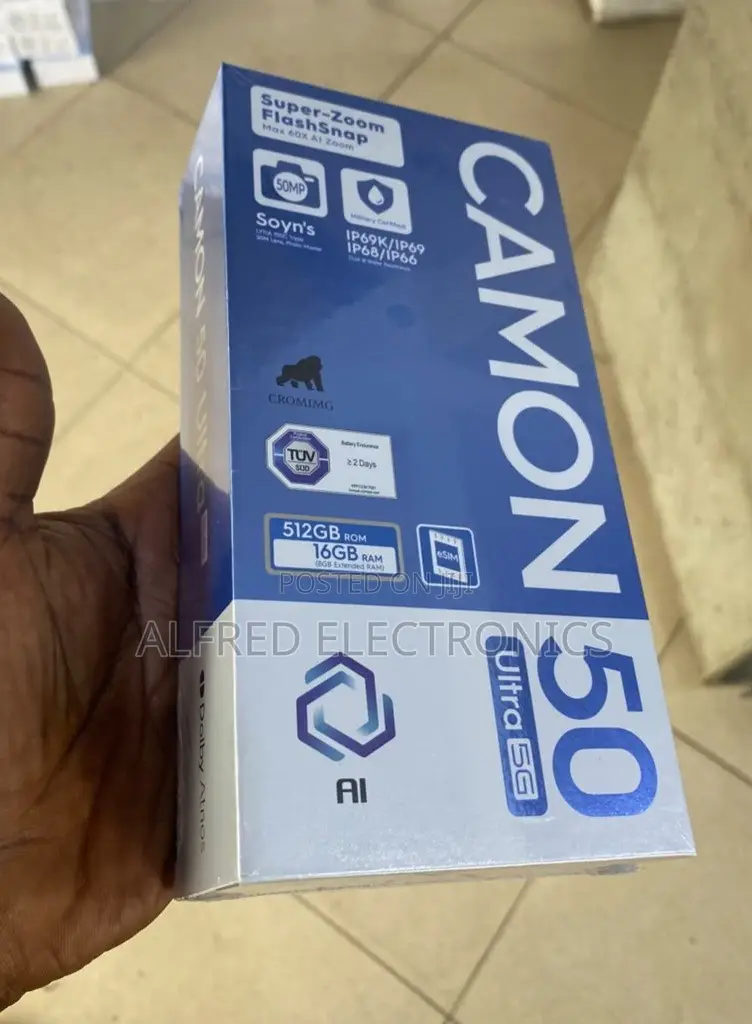 New Tecno Camon 50 Ultra 512 GB Black