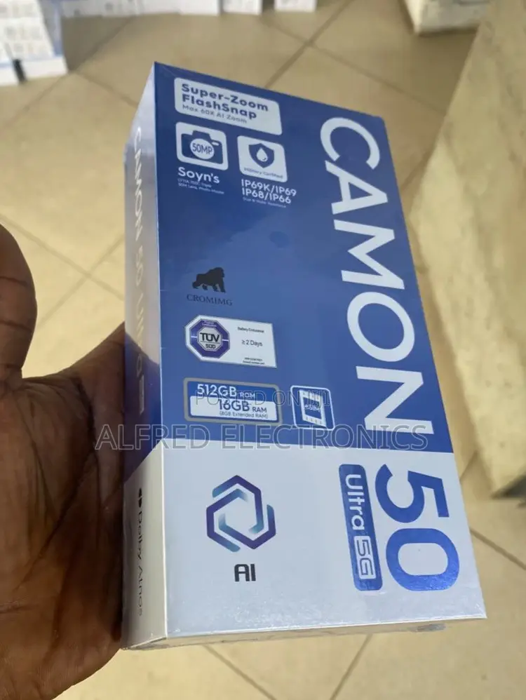 New Tecno Camon 50 Ultra 512 GB Black