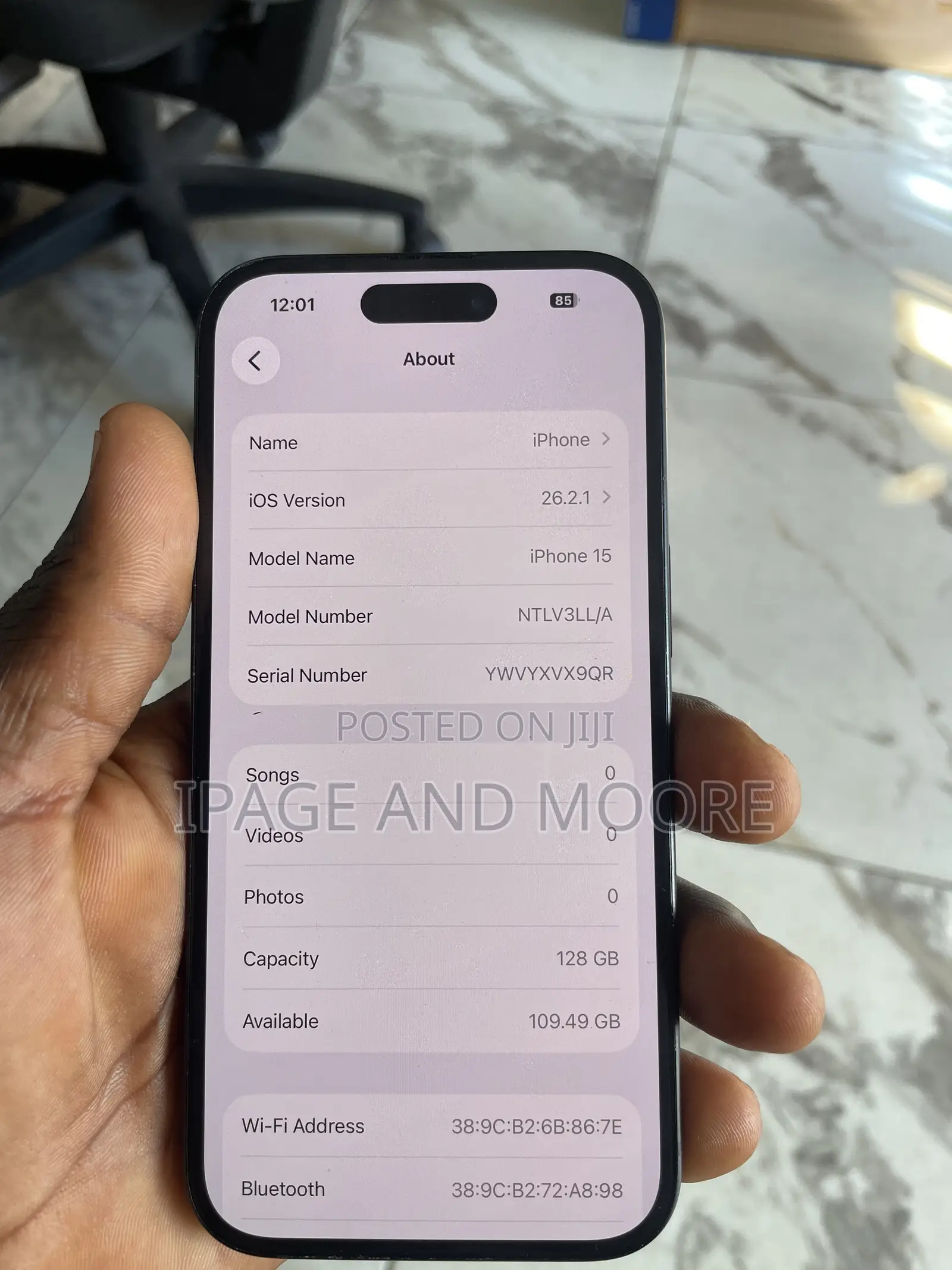Apple iPhone 15 128 GB Black
