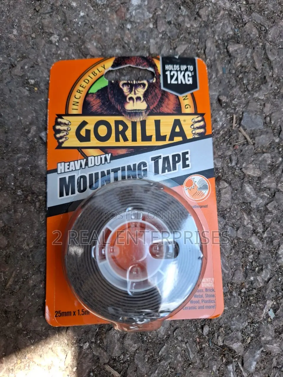 Gorilla Heavy Duty Mounting Tape Double-Sided 25mm X 1.5m