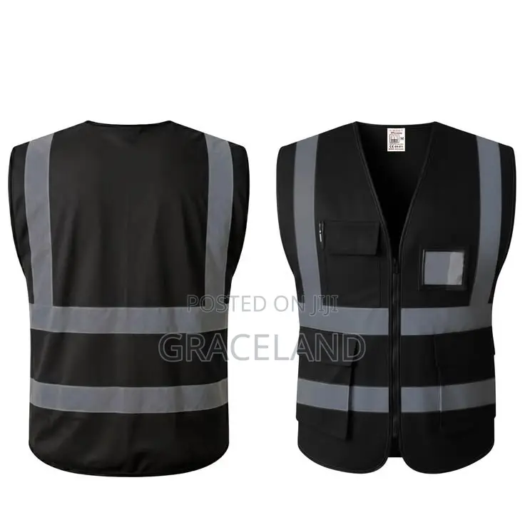 This Is Original Construction Safety Reflector Vest Black