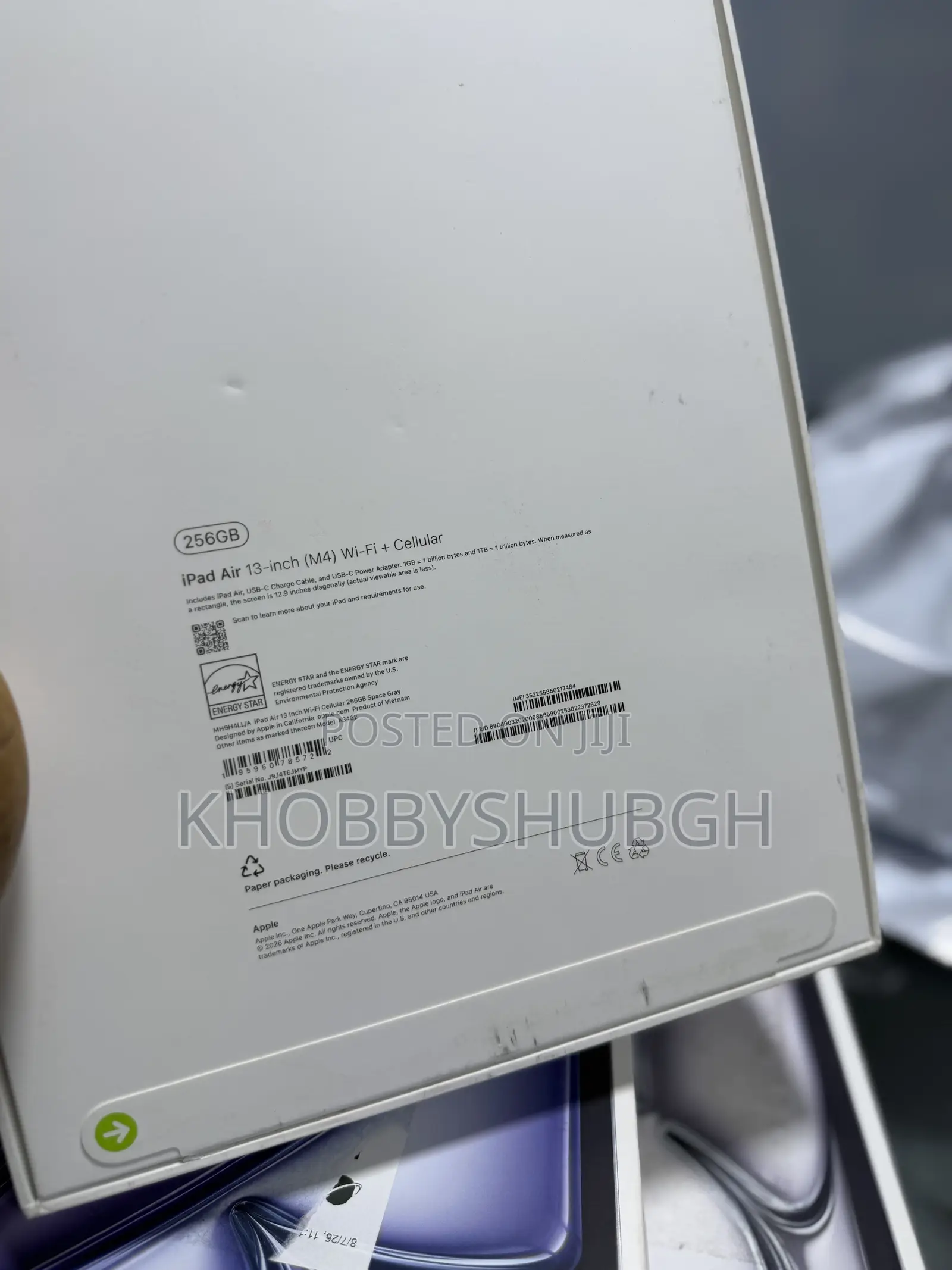 New Apple iPad Air 13 (2026) 256 GB Gray
