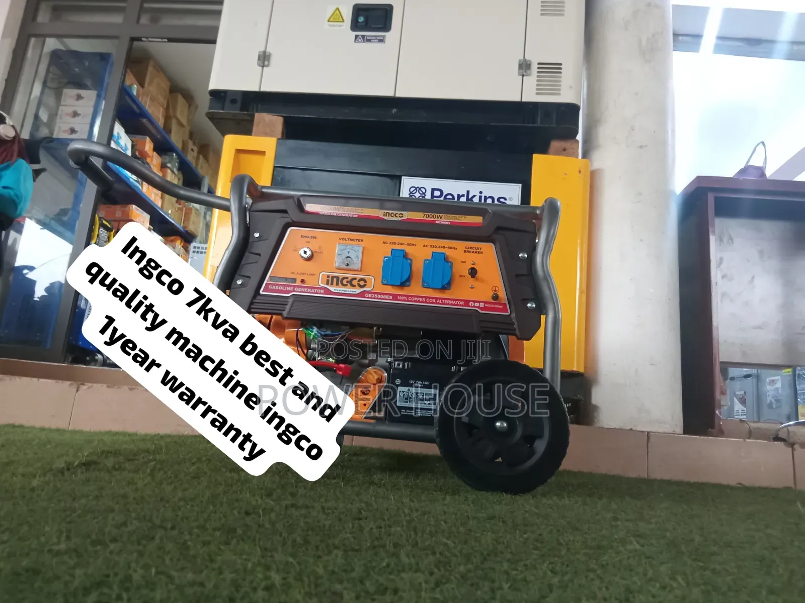 INGCO 7000W Gasoline Generator – 7KVA Heavy-Duty Genset for Home,