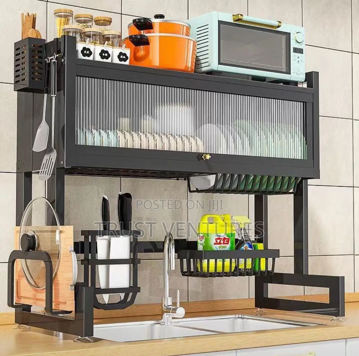 Over Sink Dustproof Draining Rack