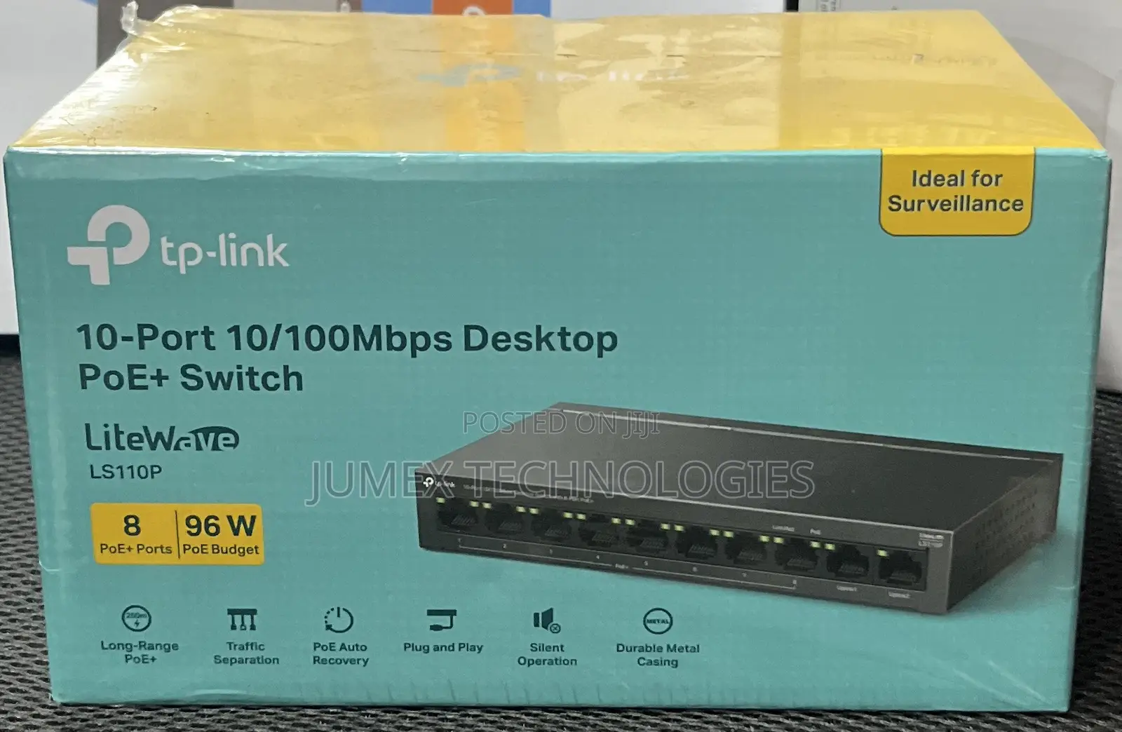 TP-Link 10-Port 10/100mbps Desktop Poe +Switch Ls110p