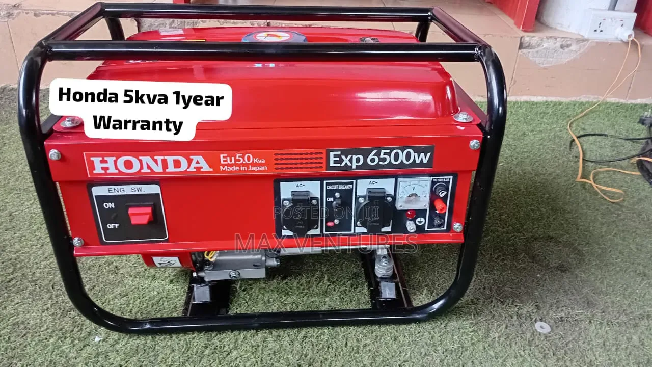 Honda 5kVA 6500W Generator – Low Fuel Consumption 5kva