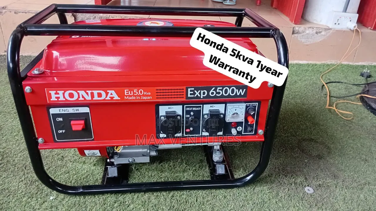 Honda 5kVA Generator – Ideal for Homes, Shops Offices 5kva