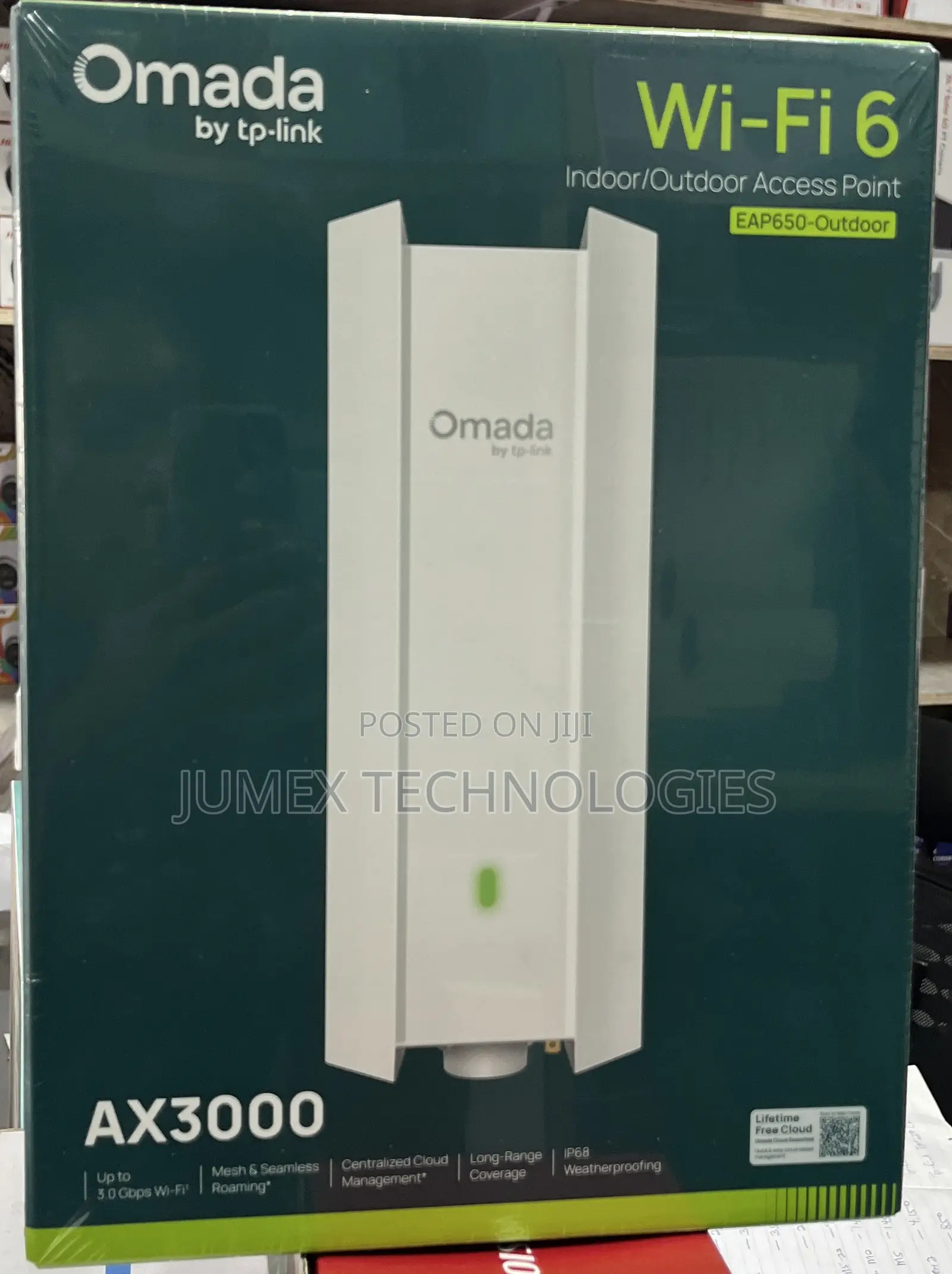 Omada TP-Link Wifi 6 Indoor/Outdoor Access Point Eap650-Outdoor