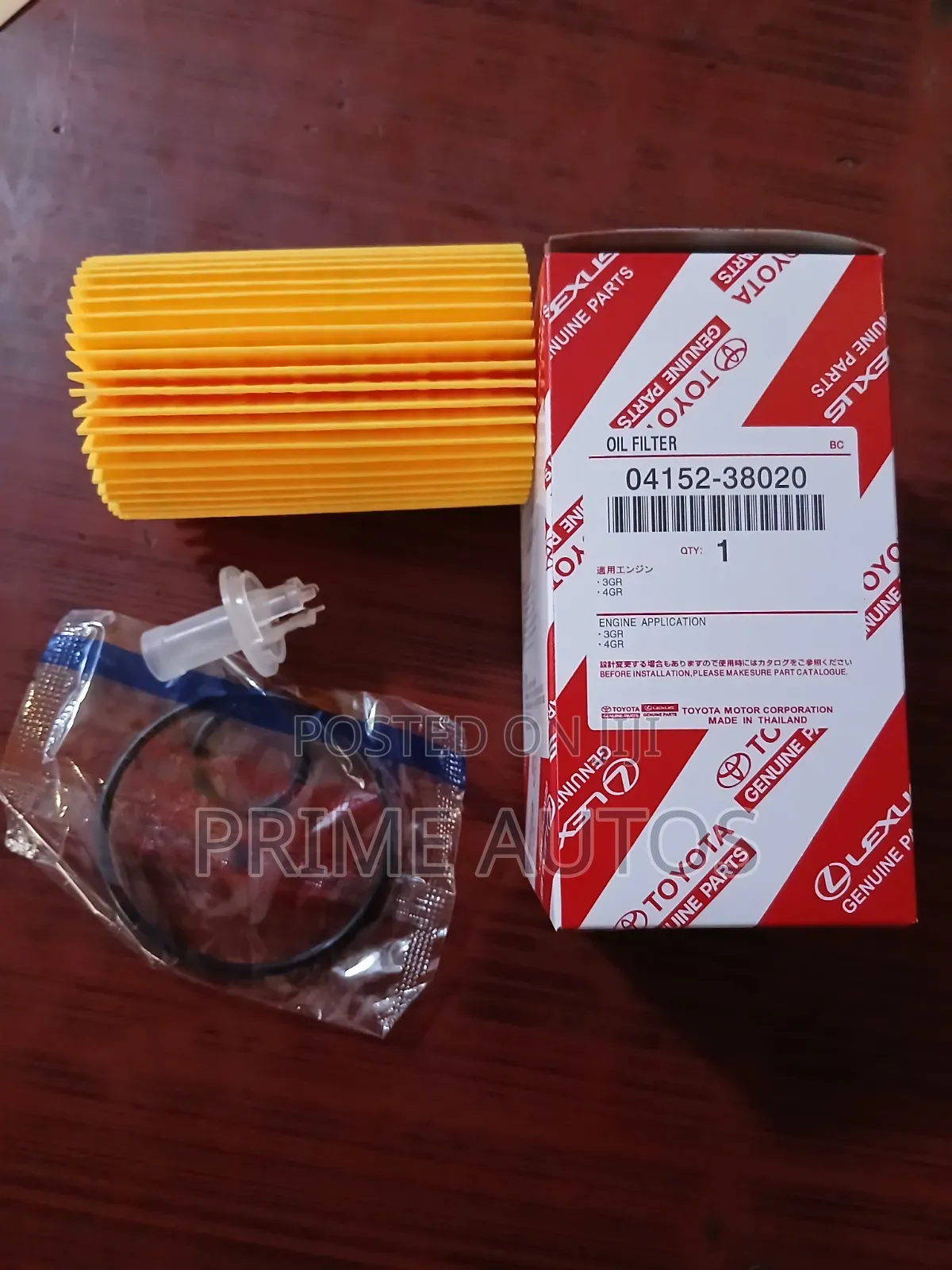 Genuine Toyota Oil Filter ( 04152-38020 )