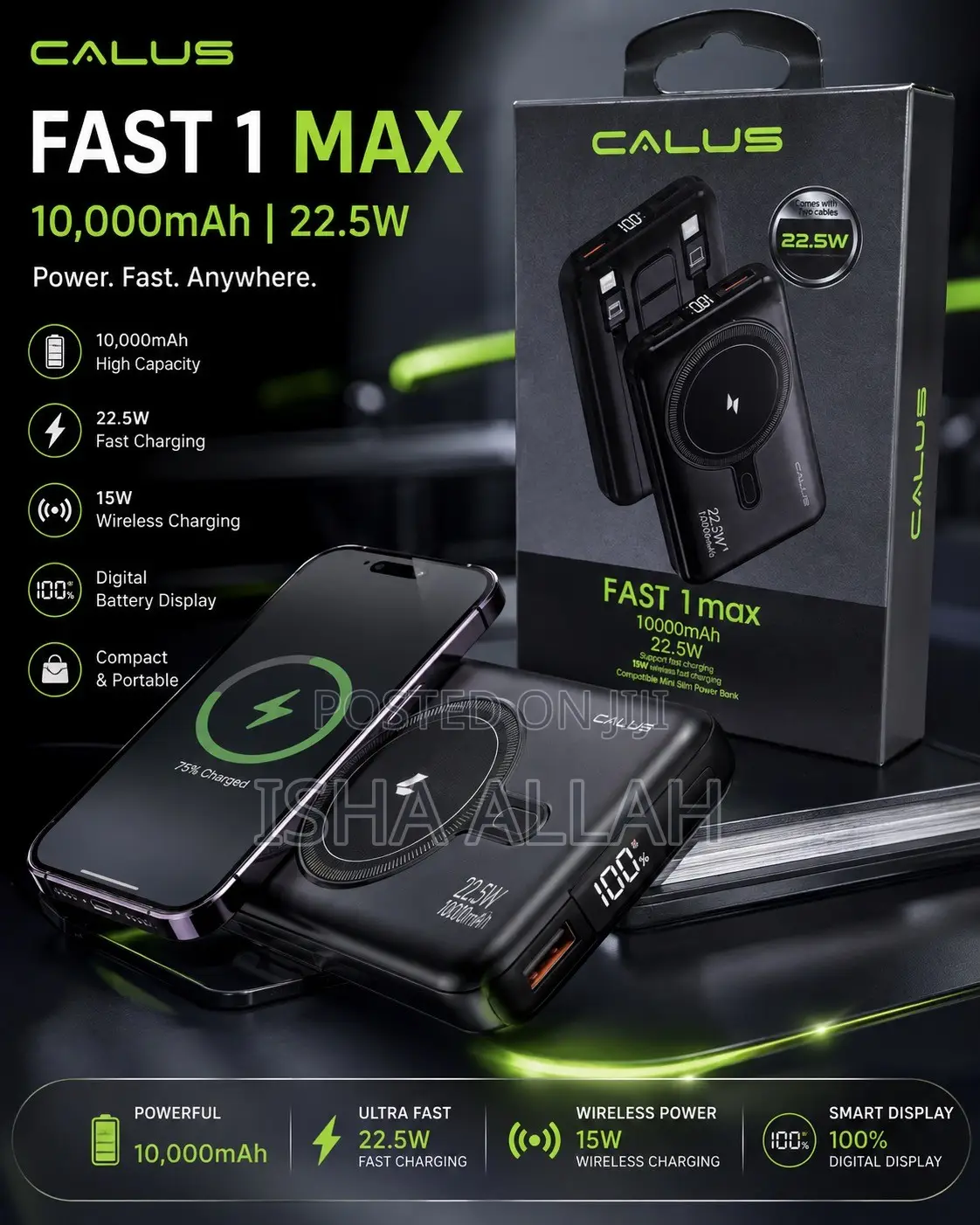 Chargeforce 10000 Power Bank (Wireless Also)