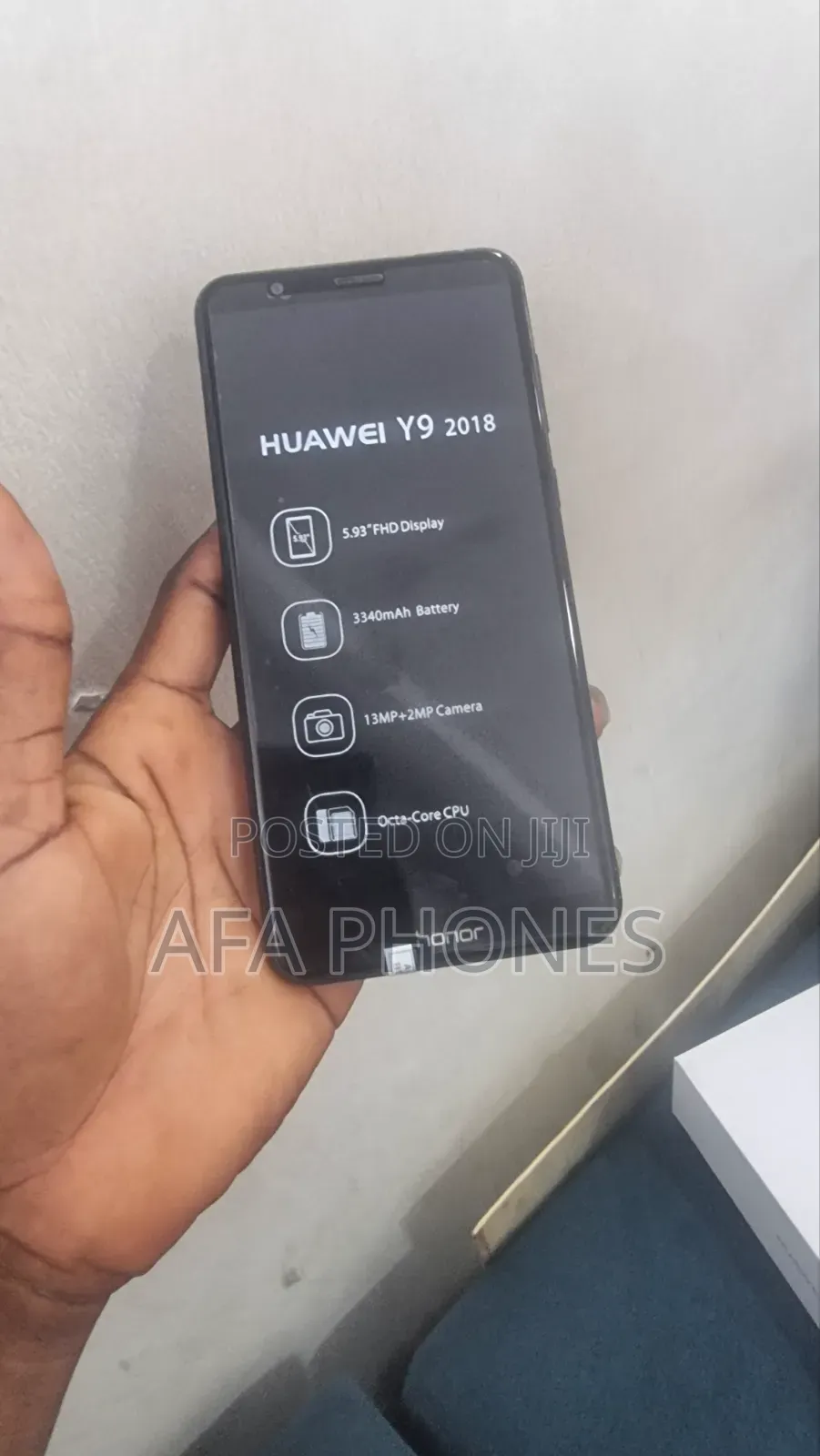 New Huawei Y9 2018 128 GB Black