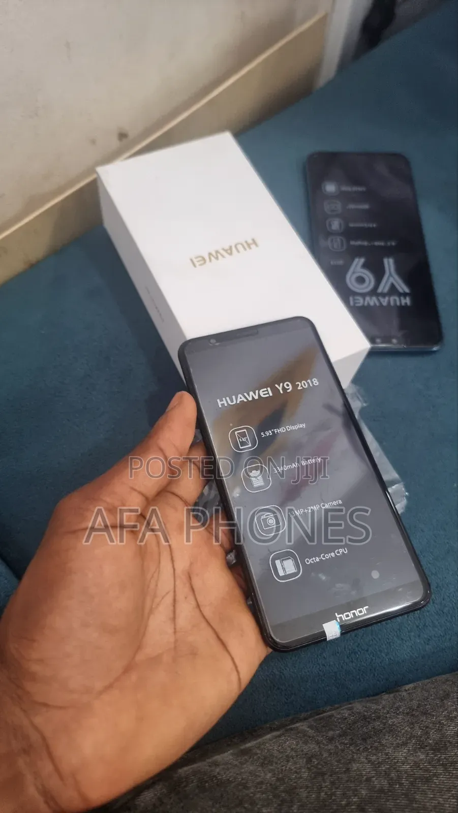 New Huawei Y9 2018 128 GB Black