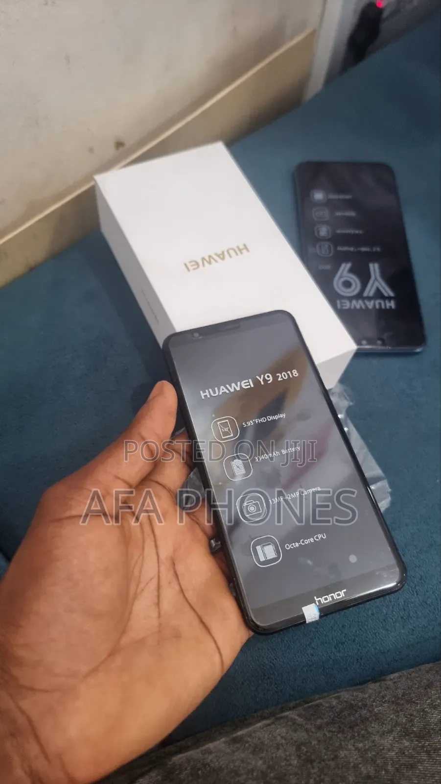 New Huawei Y9 2018 128 GB Black