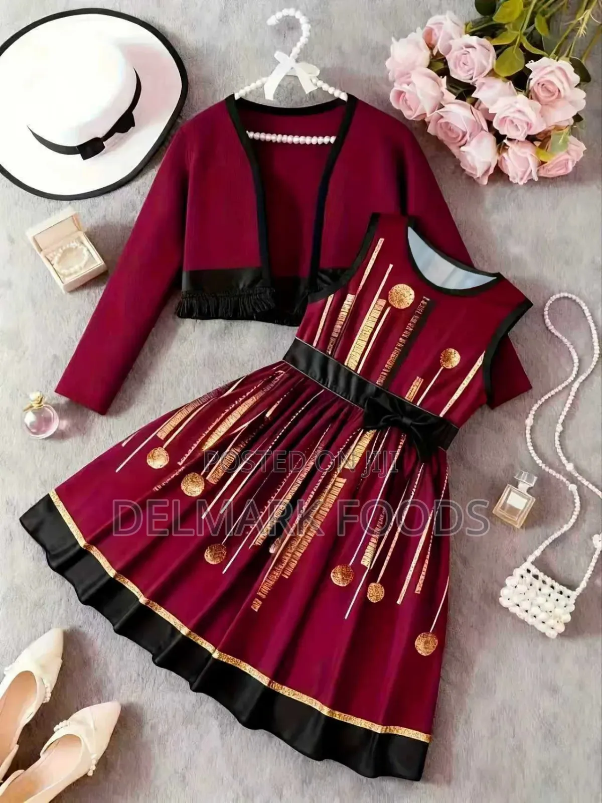 Girls Dresses With Long Sleeve Jacket