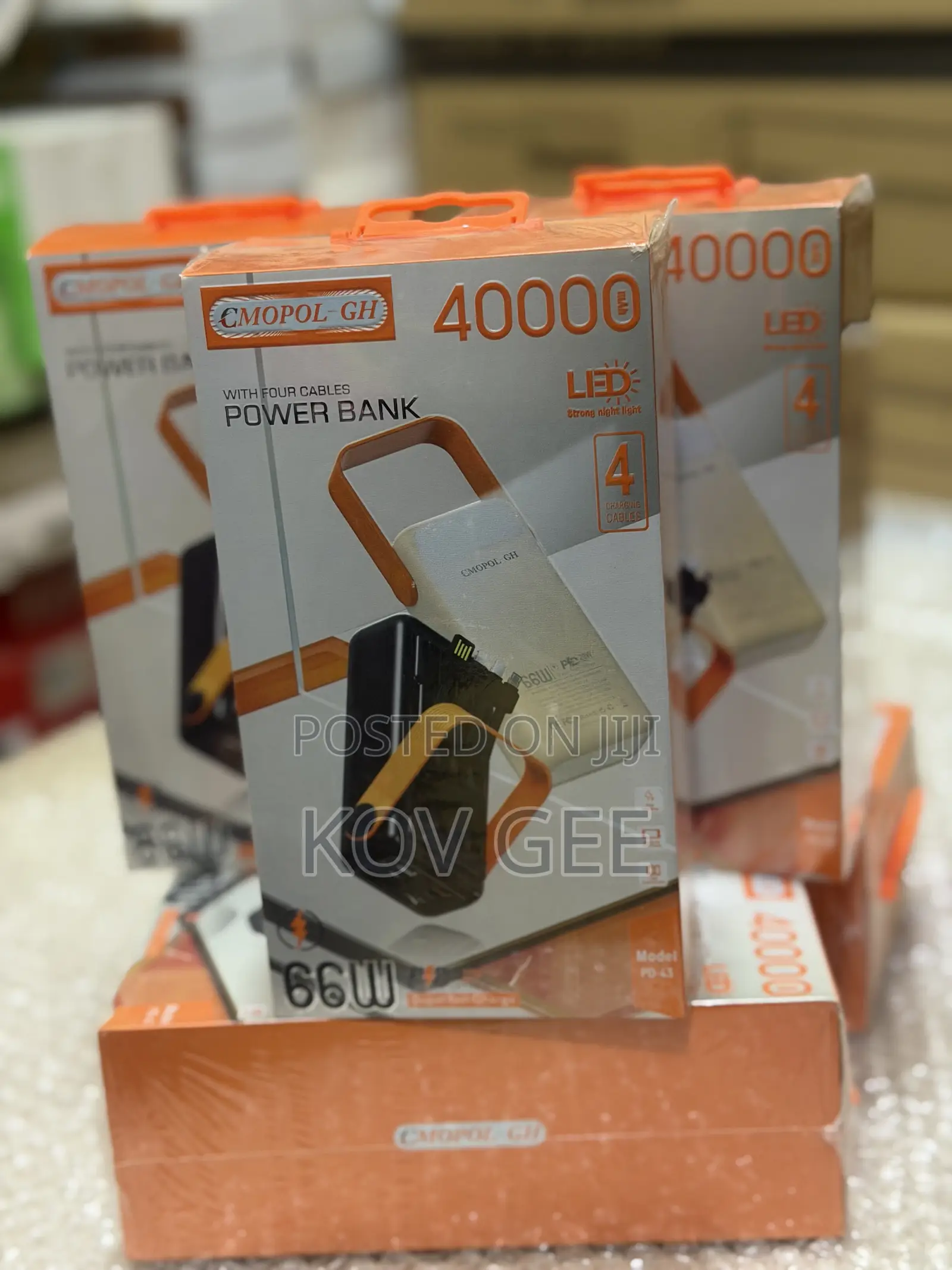 Fast Charging 40,000mAh Power Bank - Black
