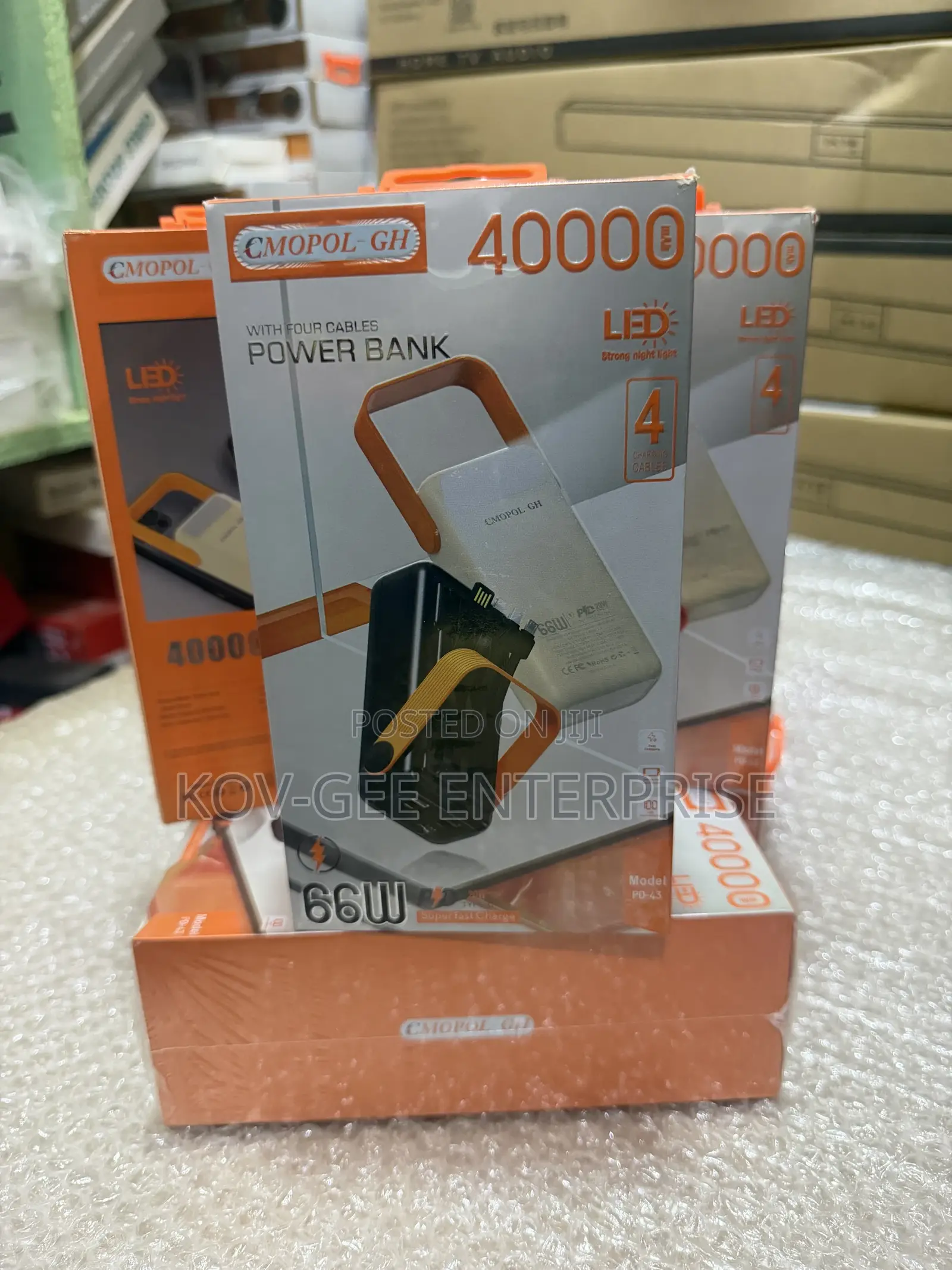 Fast Charging 40,000mAh Power Bank - Black