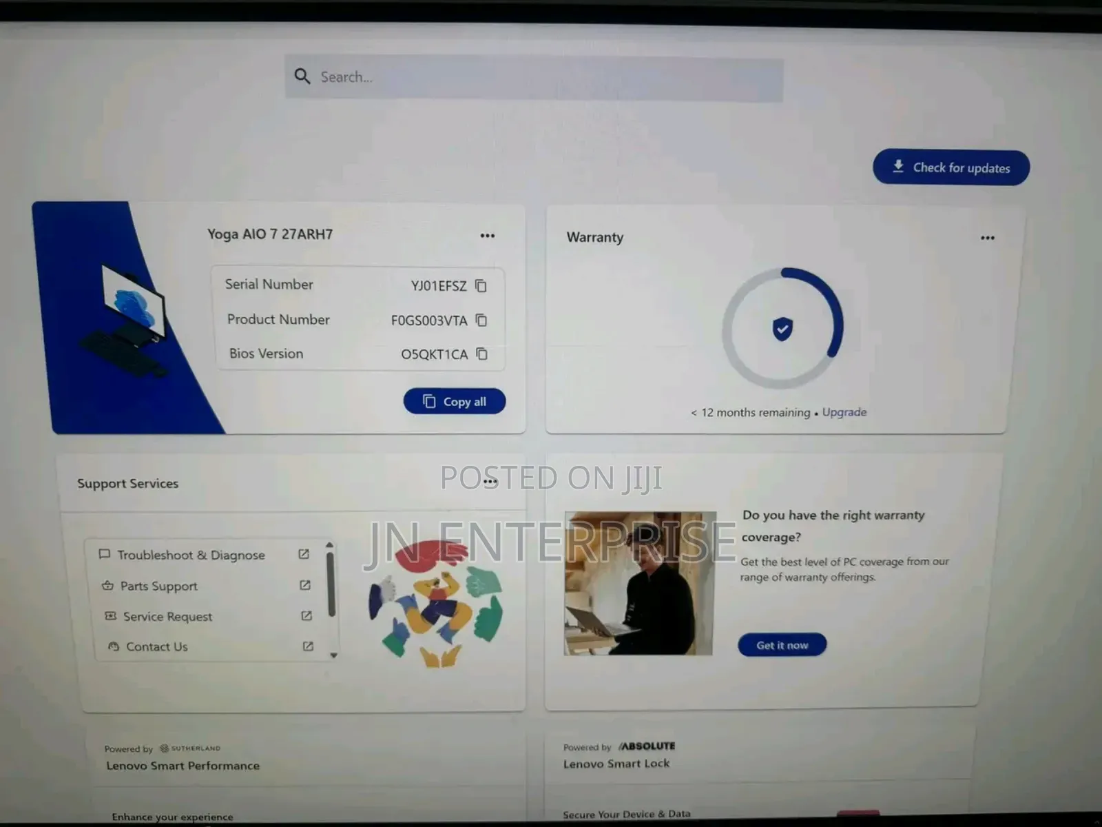 Desktop Computer Lenovo Legion Y720 16GB AMD Ryzen 7 SSD 1T