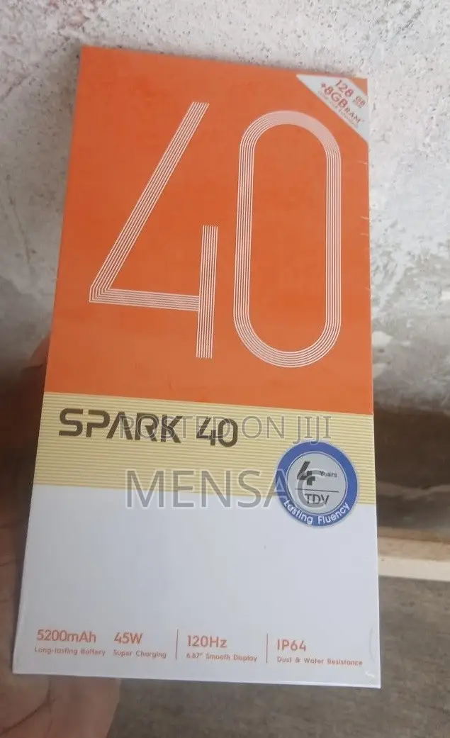 New Tecno Spark 40 256 GB Black