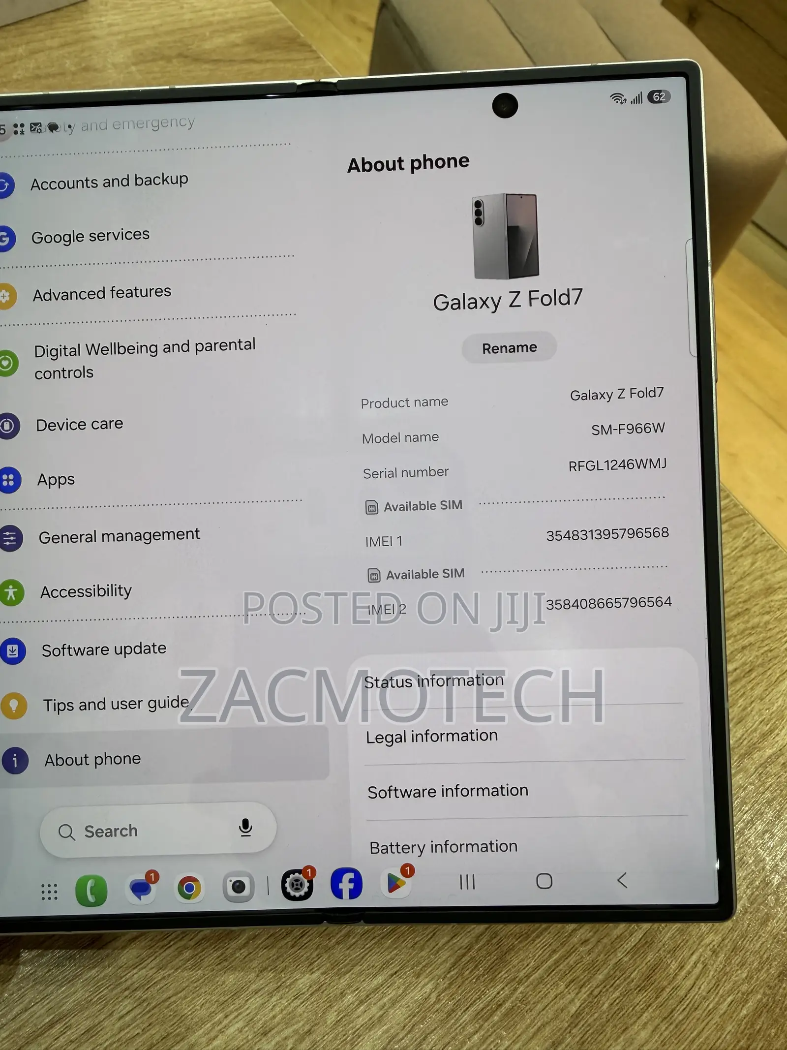 Samsung Galaxy Z Fold7 512 GB Silver