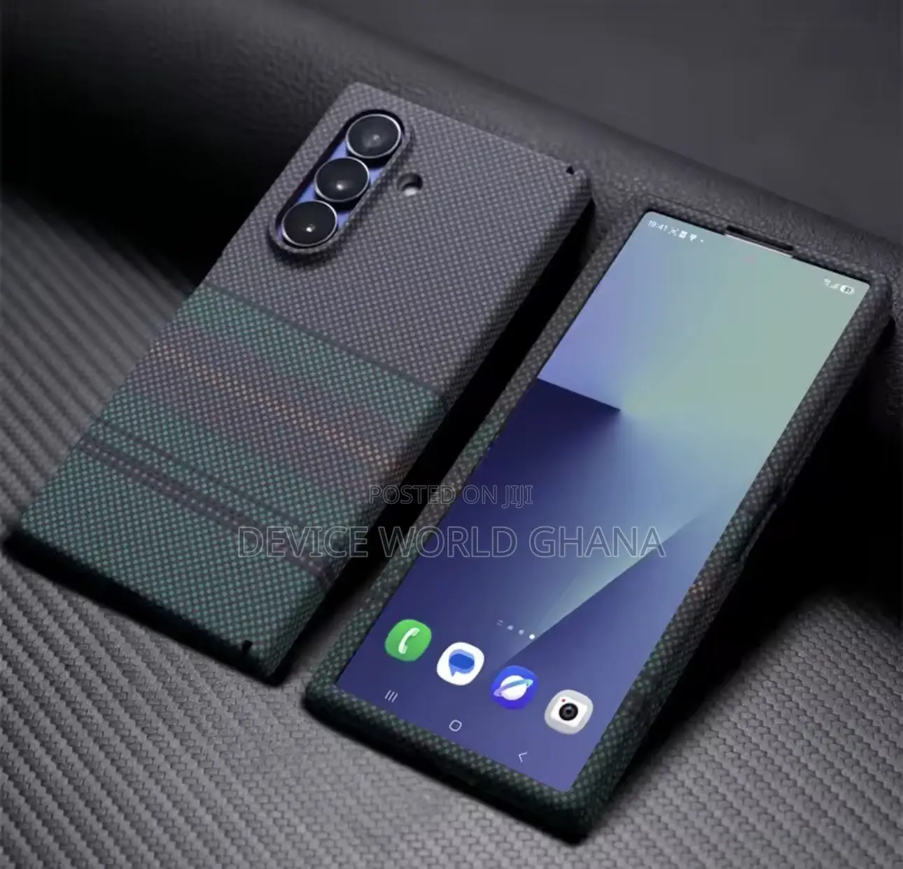 Kelvia Carbon Full Protection Case for Samsung Z Fold 8 and 8 Ultra