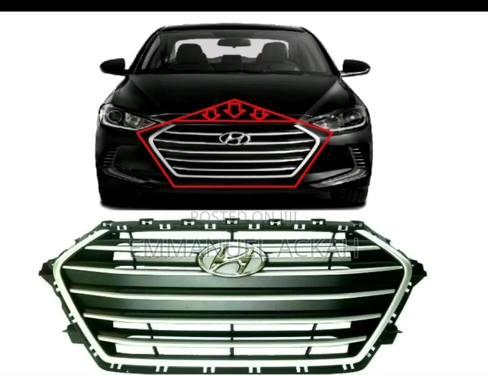 Hyundai Elantra 2017 to 2018 Front Grill