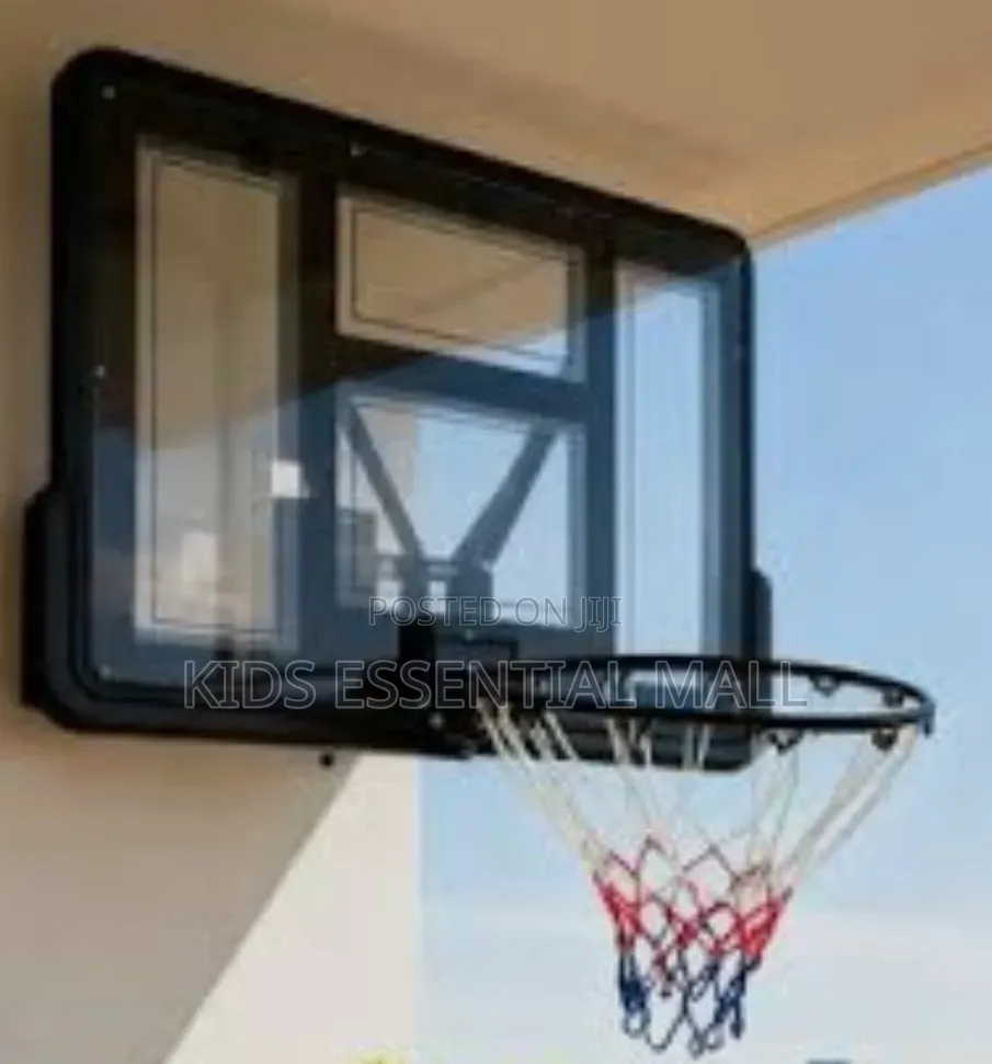 Basketball Metal Hoops With Board , Pump, Ball and Net