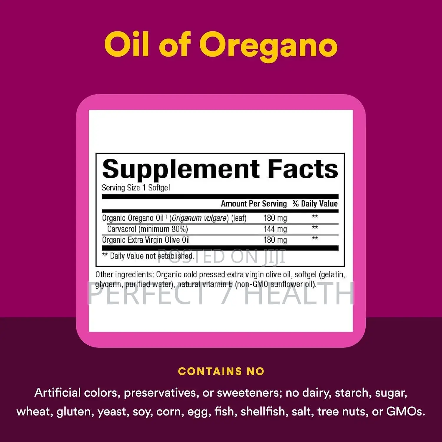 H Pylori Clear Out! Oregano Oil, 180mg, 60 Softgels (Expiry 2029)