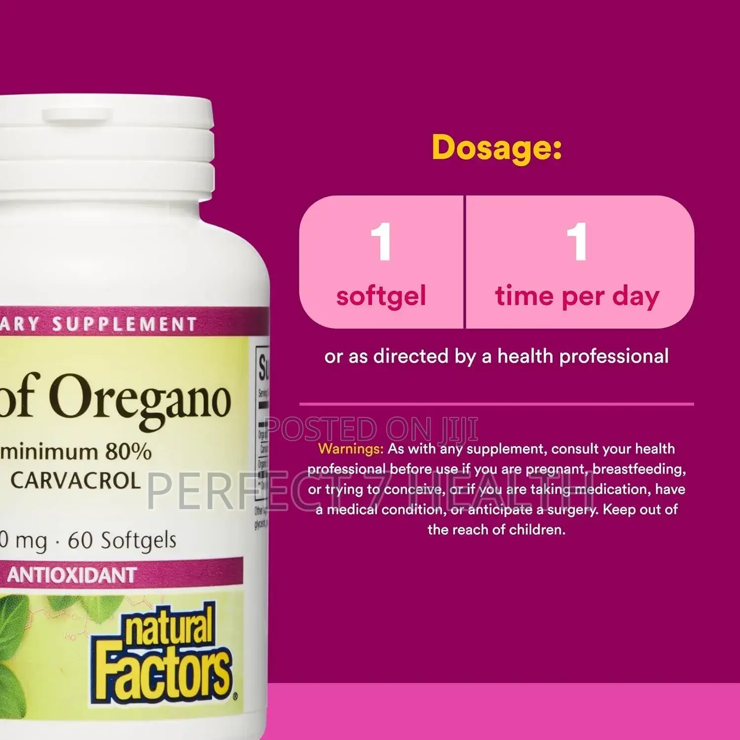 H Pylori Clear Out! Oregano Oil, 180mg, 60 Softgels (Expiry 2029)