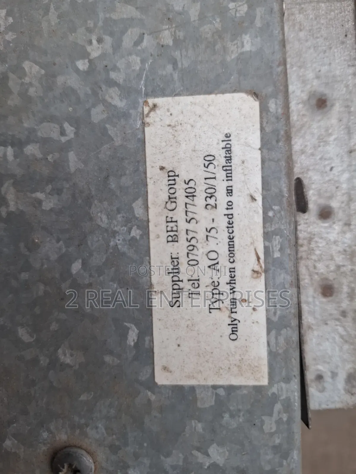 Industrial Smelting / Forge Blower Unit