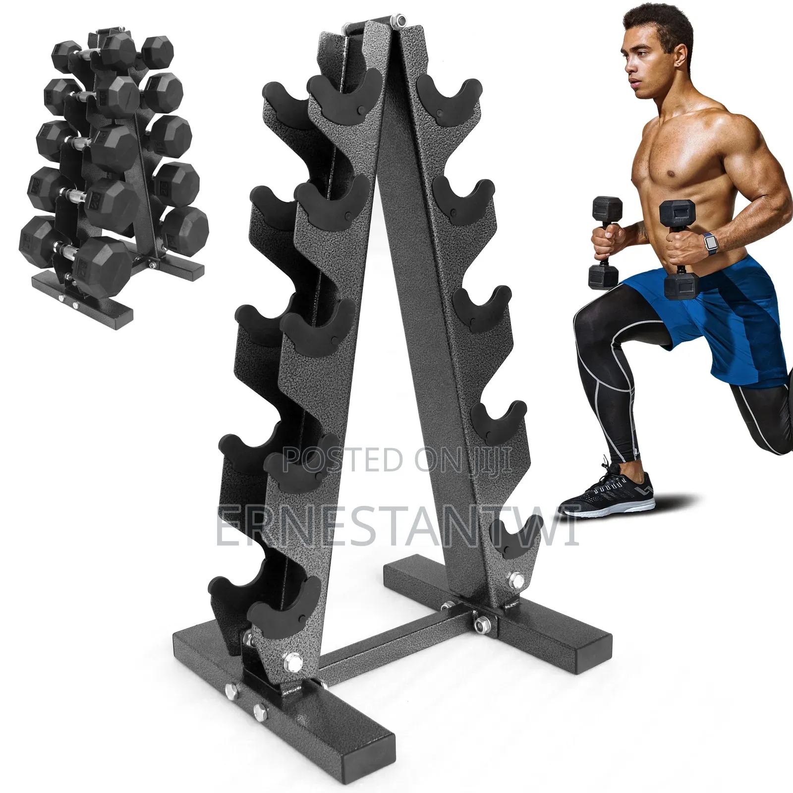 Solid Dumbbell Rack From Physkal, UK
