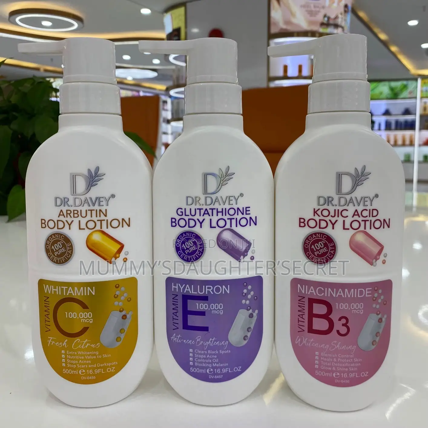 Dr Davey (Alpha Arbutin, Kojic Acid$ Glutathione) Body Lotion