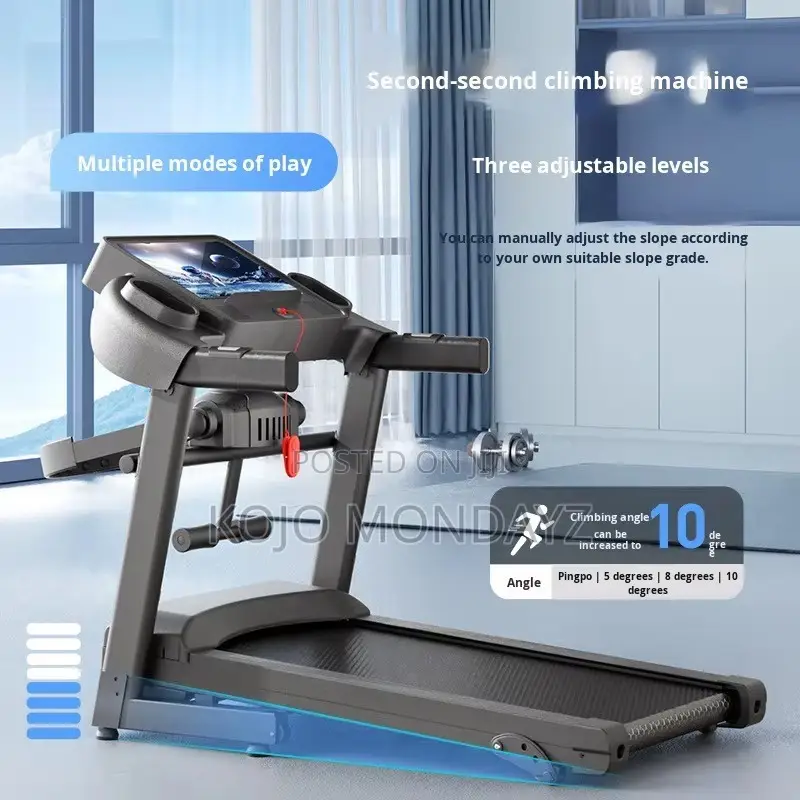Portable Foldable Electric Treadmill Home Use Wireless Heart Rate