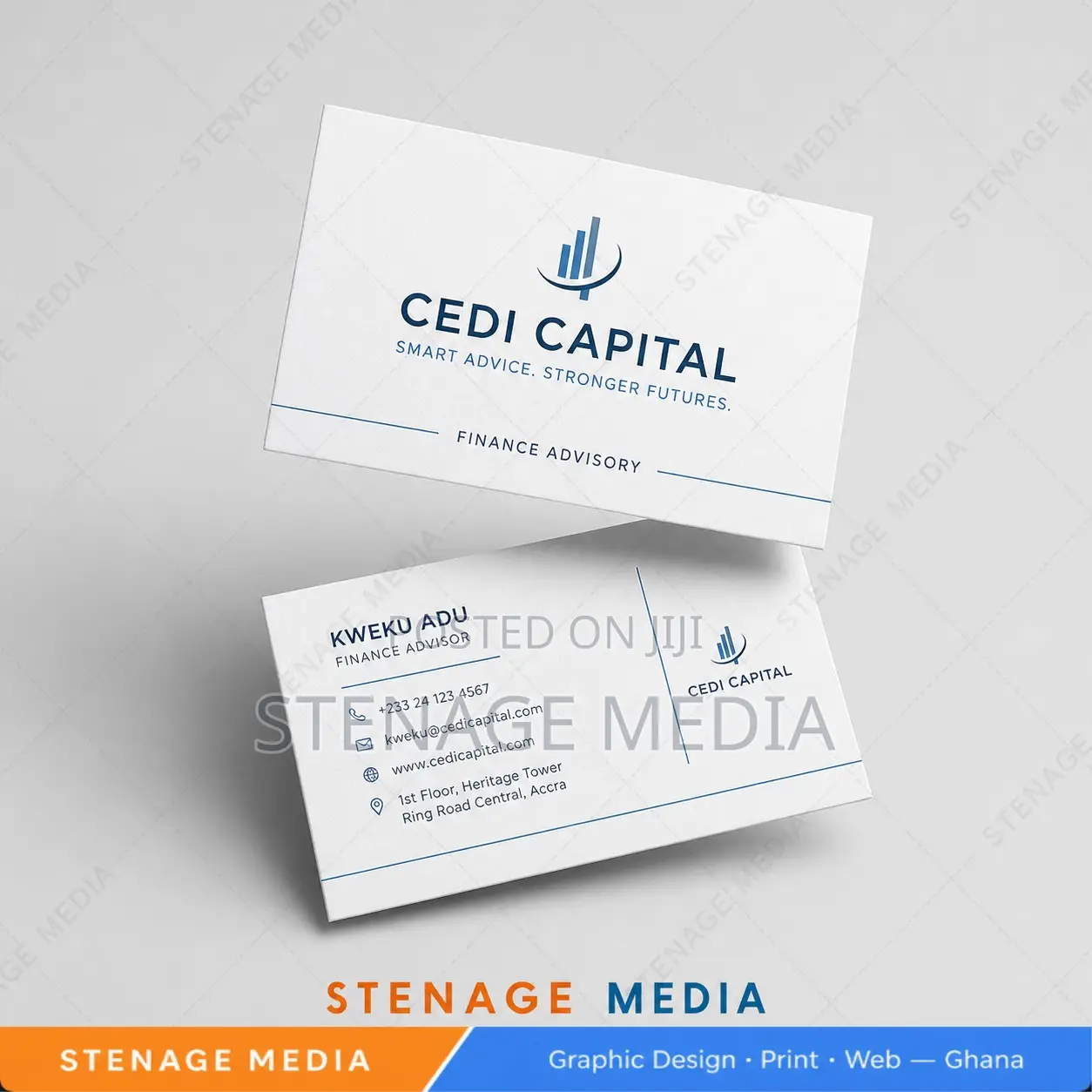 Business Card Design – Front Back Visiting Cards, Ghana