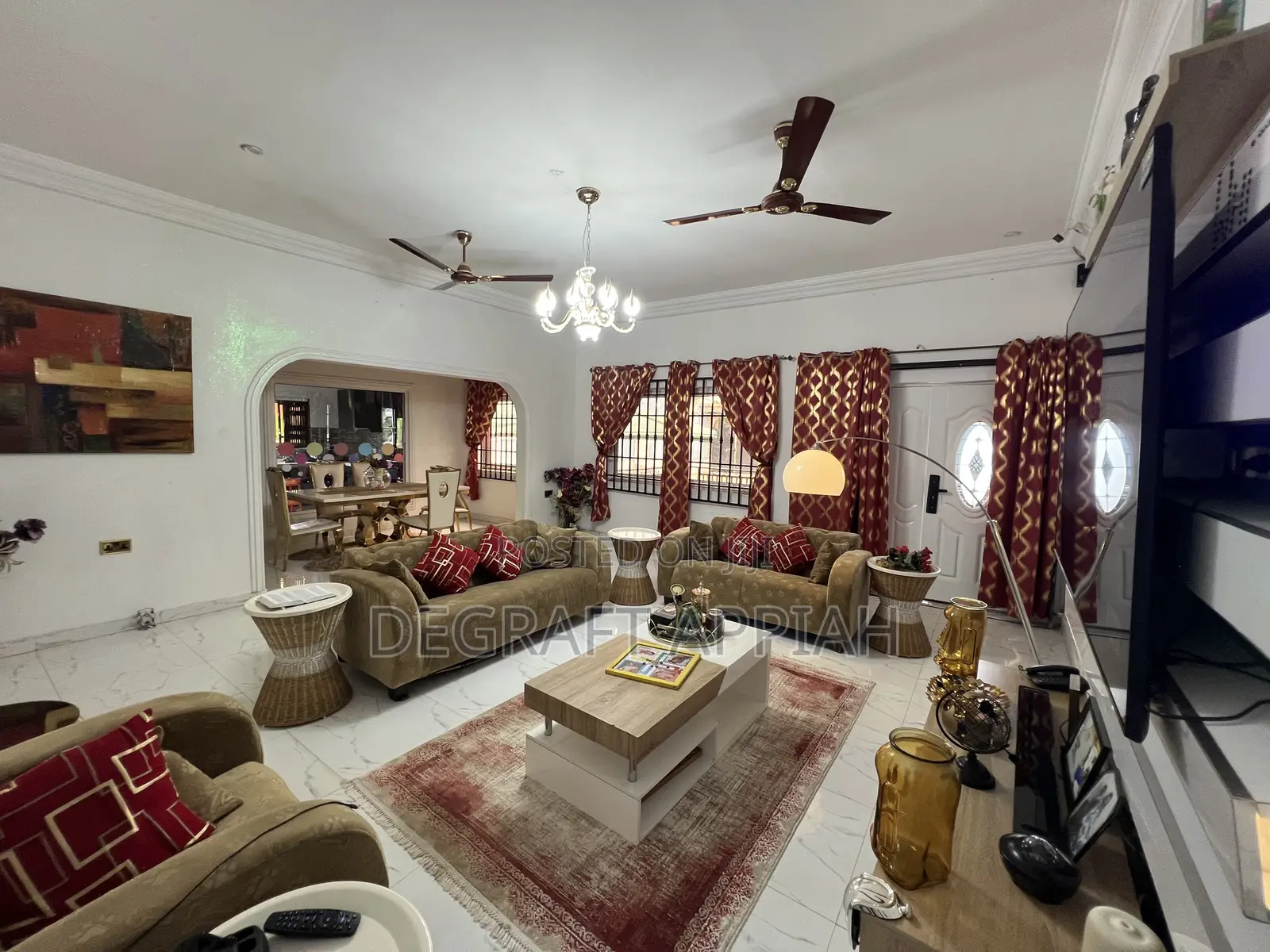 Furnished 3bdrm House in Santasi Anyinam, Kumasi Metropolitan for sale