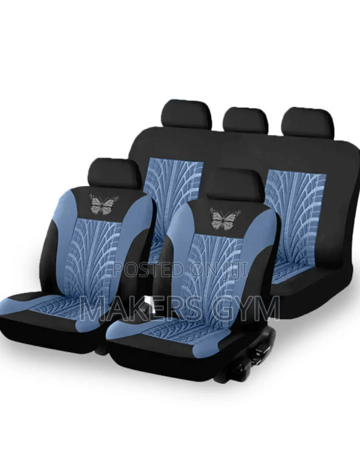 Car Seat Covers (9 PCs Universal) Blue Black