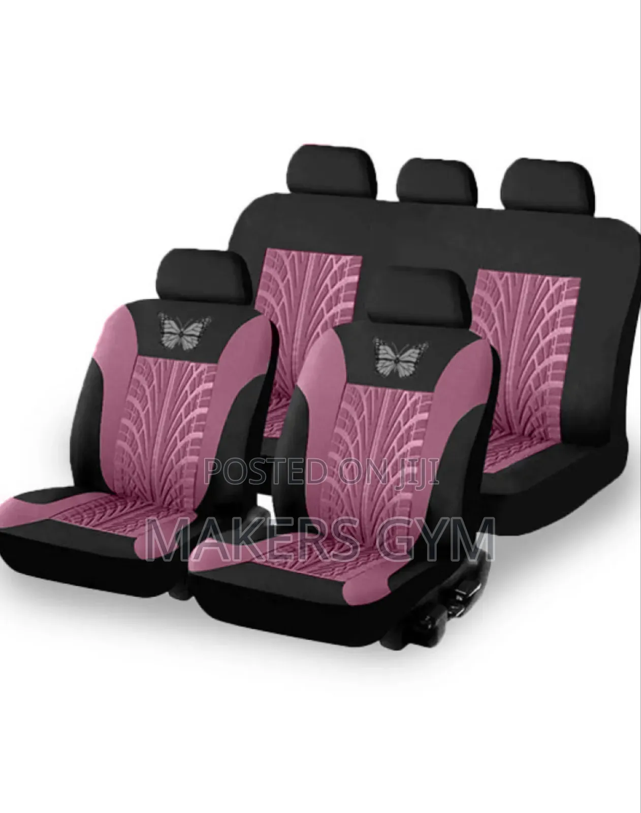 Car Seat Covers (Black and Pink) Universal