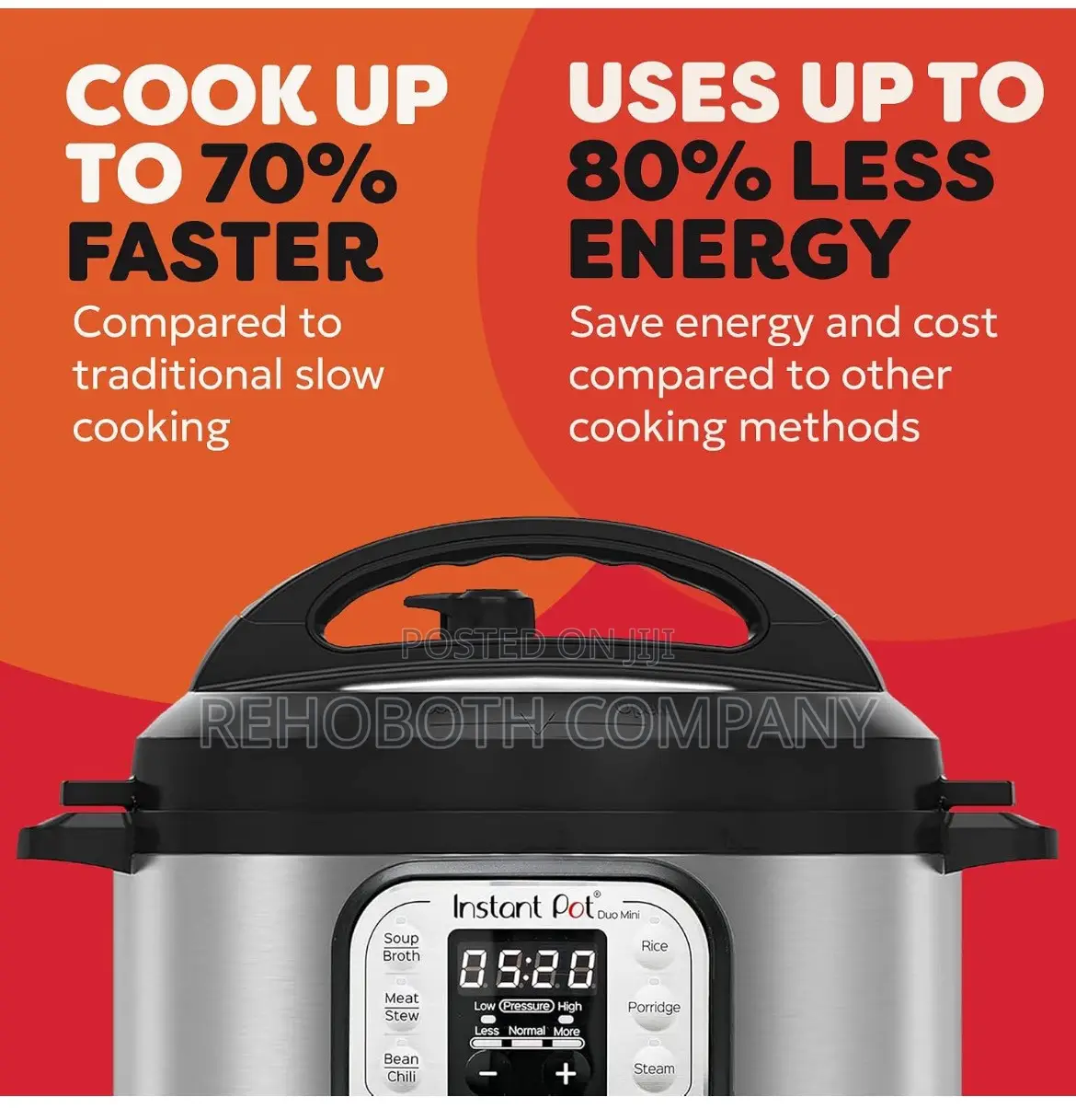 Instant Pot Duo 3L, Multi Cooker, 7-in-1, Pressure Rice Cooker