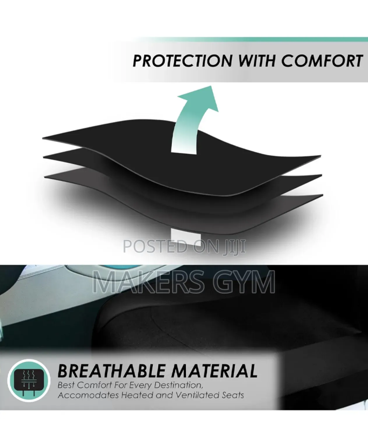 Car Seat Covers ( Nine Pieces) Black