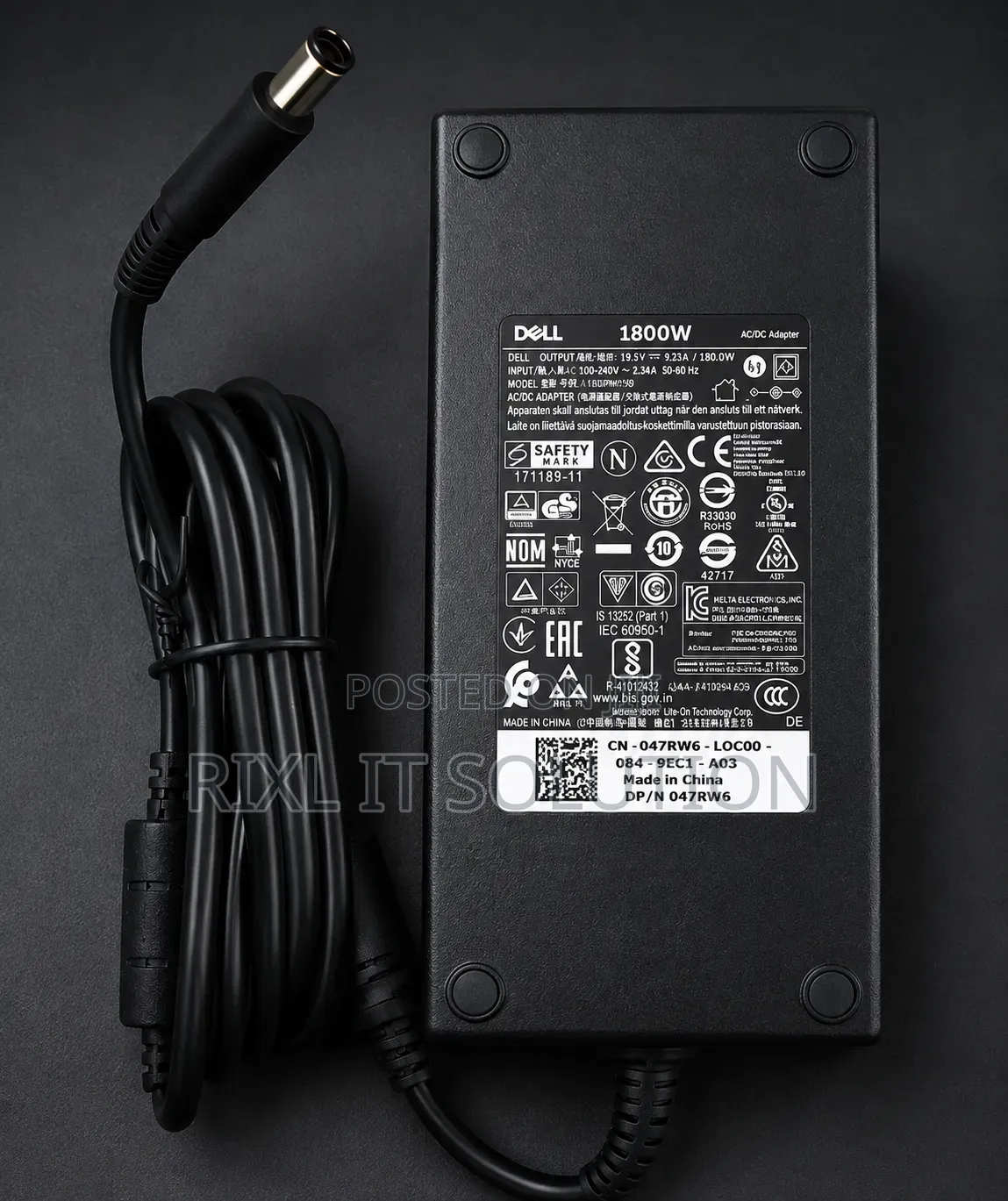 Genuine Dell 180W Charger for Alienware Precision Laptop Power Adapter