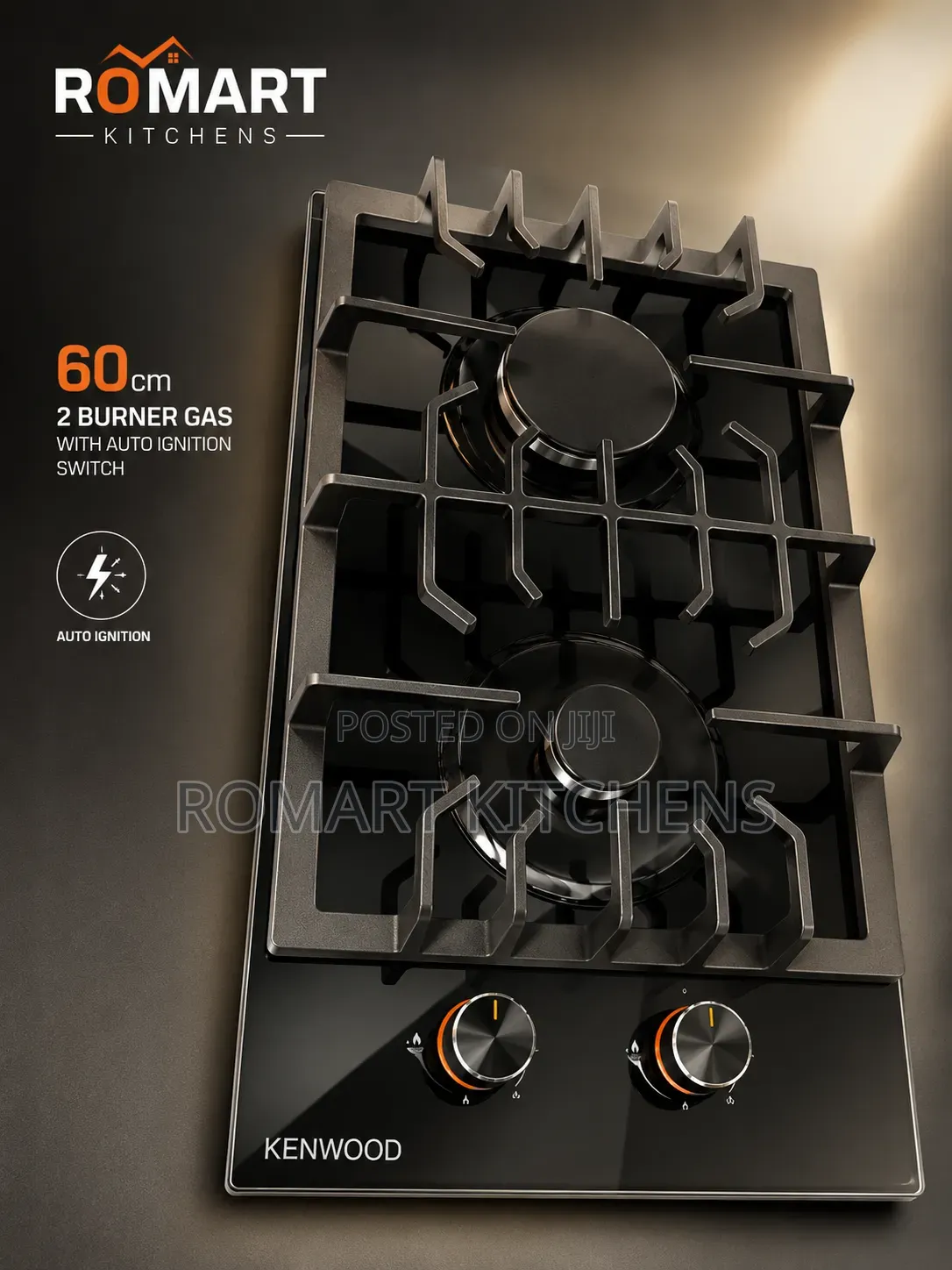 Top Quality Kenwood 60cm Inbuilt Ceramic Glass 2 Burner Cooktop (Hob.)