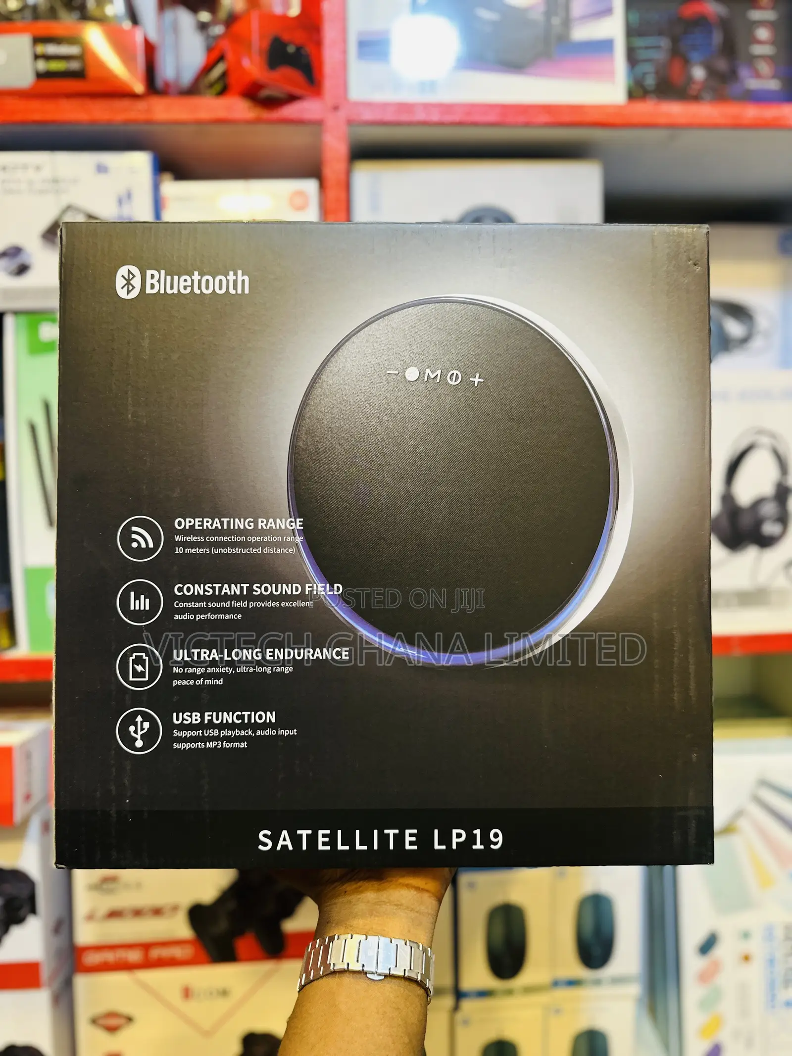 Satelite Satellite LP19 Round Portable Bluetooth Speaker
