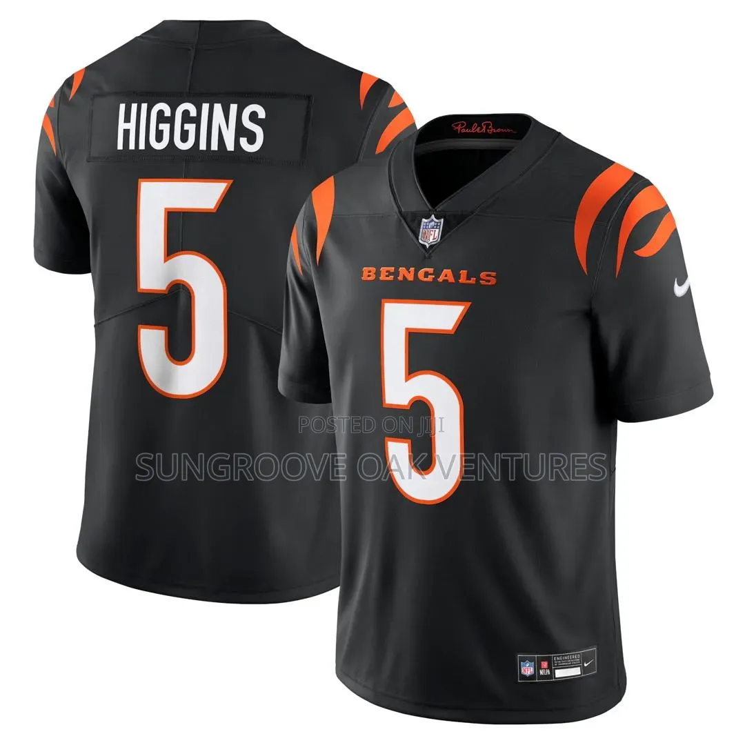 Original Nike Tee Higgins Black Jersey #5
